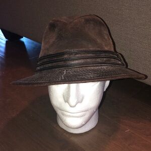 Scala Dorfman Pacific Company men’s hat weathered cotton XL brown Indiana Jones